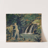 Bathing Boy in a River in the Woods by Ernst Schiess