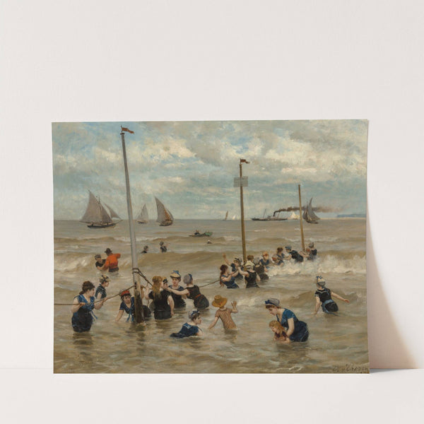 Bathing by the sea by Otto von Thoren