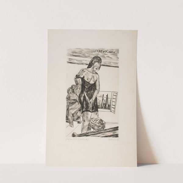 Bathing Cabin (1924) by Max Beckmann