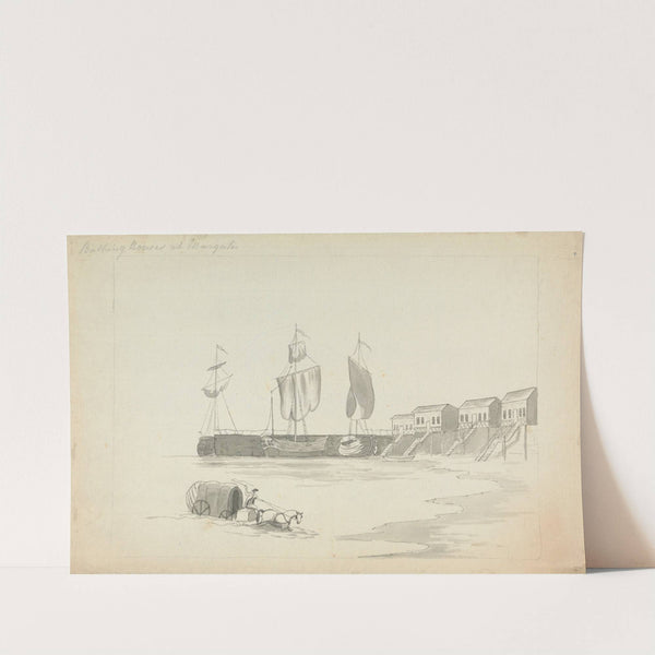 Bathing Houses at Margate by Edward Francis Burney