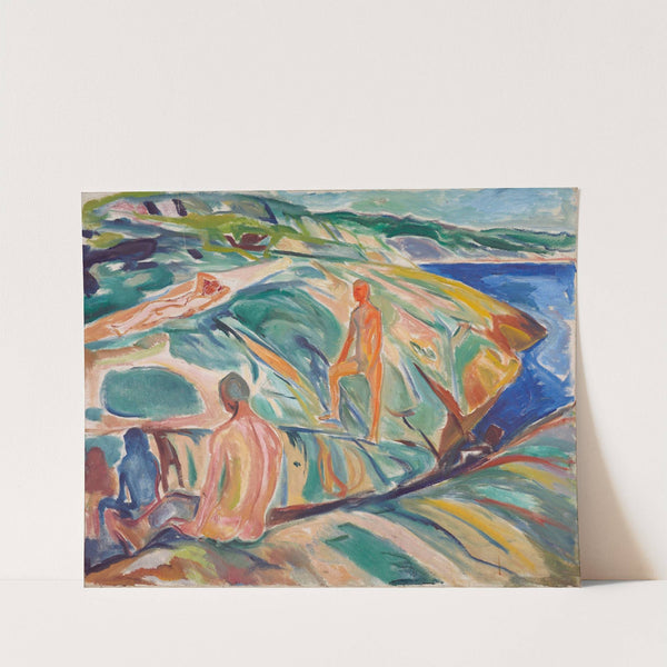 Bathing Men on Rocks (1915) by Edvard Munch