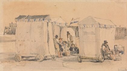 Bathing Tents on the Beach, Ostend