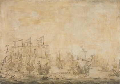 Battle between the Dutch and Swedish Fleets, in the Sound, 8 November 1658 (1658 - 1693)
