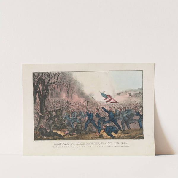 Battle of Mill Spring, Ky. Jan 19th 1862 (1862) by Currier & Ives.
