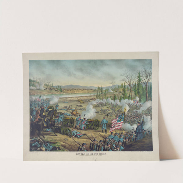 Battle of Stone River, Near Murfreesborough, Tenn.&#8211;Dec. 31, 62 (1891) by Kurz &amp; Allison