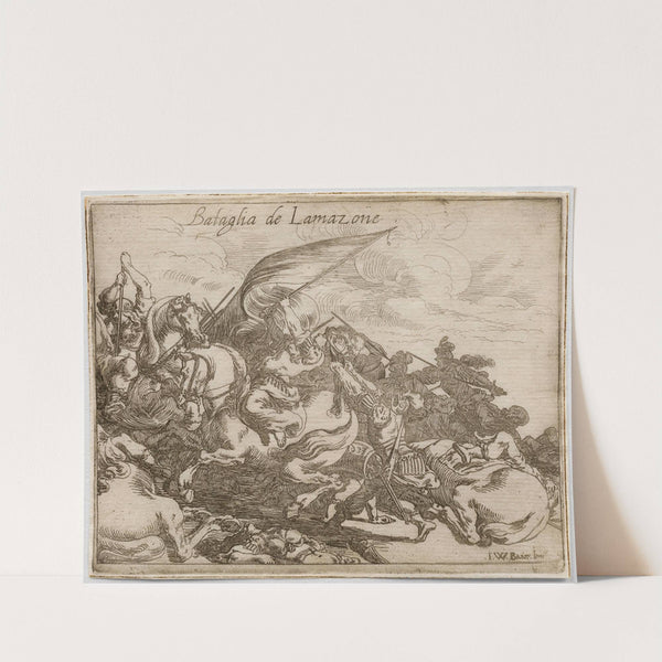 Battle of the Amazons (1633) by Johann Wilhelm Baur