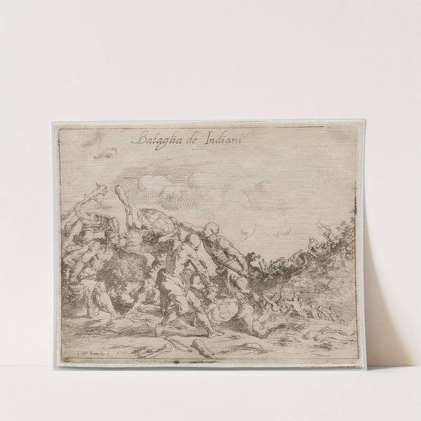 Battle of the Indians (1633) by Johann Wilhelm Baur