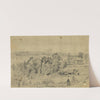 Battle of the North Anna, from the hill above Jerico Ford showing Confederate lines, Union line, and road to Jerico Ford, Virginia by Edwin Forbes
