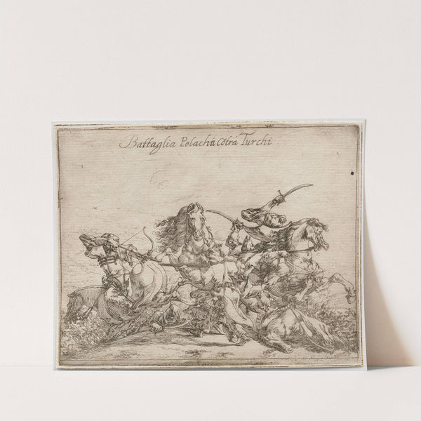 Battle of the Poles against the Turks (1633) by Johann Wilhelm Baur