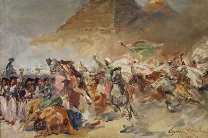 Battle of the Pyramids, sketch (1896)