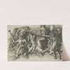 Battle of the Sea Gods (left , NGA 64543 by Andrea Mantegna
