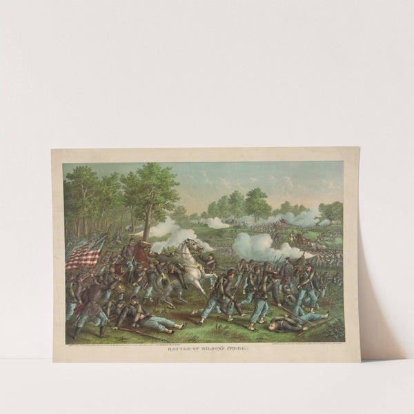 Battle of Wilson&#8217;s Creek&#8211;Aug. 10, 1861 (1893) by Kurz &amp; Allison