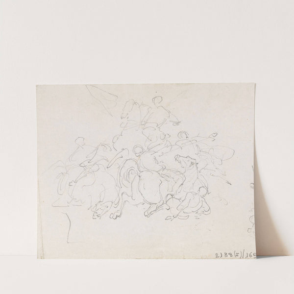 Battle Scene by Nicaise De Keyser
