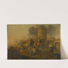 Battle Scene (Battle outside the city walls) by J. von Lochteren