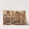 Battle Scene with a Fort by Antonio Tempesta