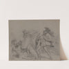 Battle Scene with Achilles by Jean Antoine Verschaeren
