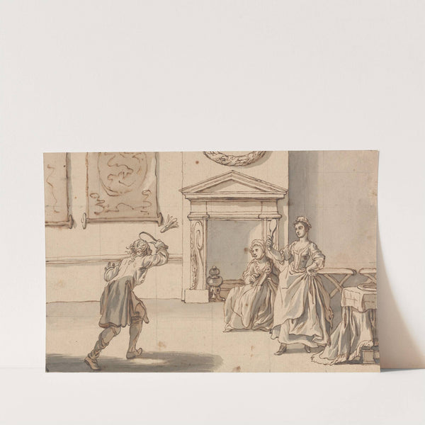 Battledore and Shuttlecock (ca. 1740) by Francis Hayman