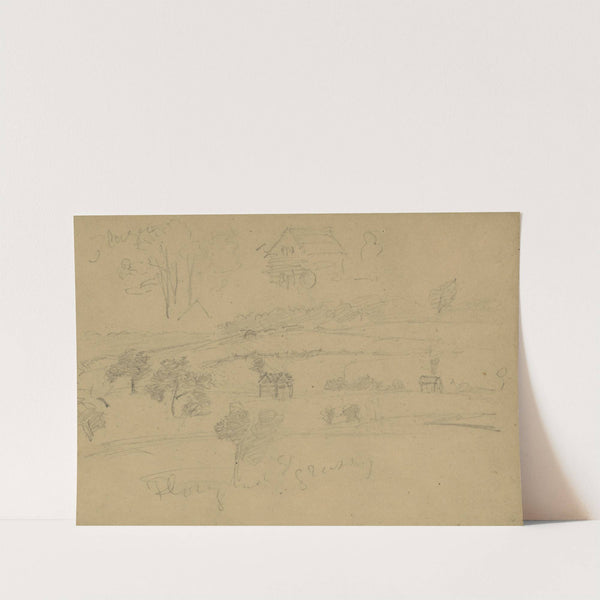 Battlefield landscape (1860-1865) by Alfred Rudolph Waud