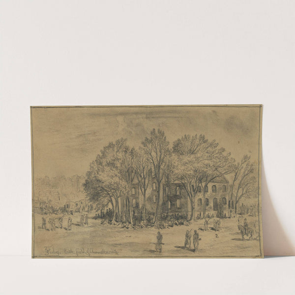 Battlefield of Chancellorsville by Edwin Forbes