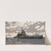 Battleship in Suez Canal [HMS Howe] (between 1939 and 1946) by Charles Pears