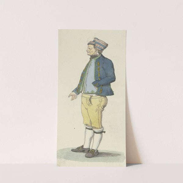 Bauer aus Wallau mit weißen Strümpfen by Jakob Fürchtegott Dielmann