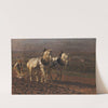 Bauer mit Pferdegespann by Friedrich Eckenfelder