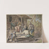 Bauern mit Kindern vor einem Haus (ca. 1655 – 1670) by Adriaen van Ostade