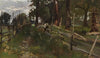 Bauernbub, am Gatter sitzend (1887)