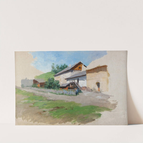 Bauerngehöft by Julius von Blaas