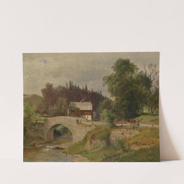 Bauernhaus an der Steinbrück by Ludwig Halauska