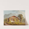 Bauernhaus bei Brienz und Brienz Rothorn (1915-1945) by Jacques Henri Juillerat