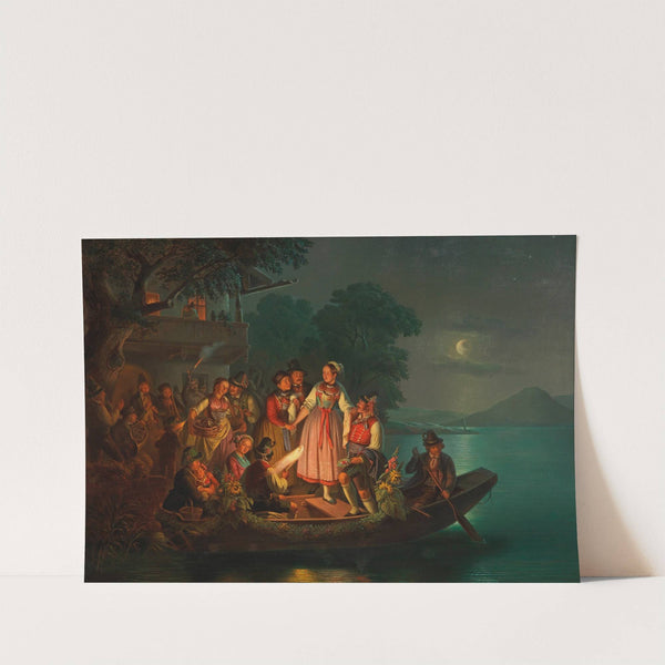 Bauernhochzeit (1861) by Carl Friedrich Moritz Müller