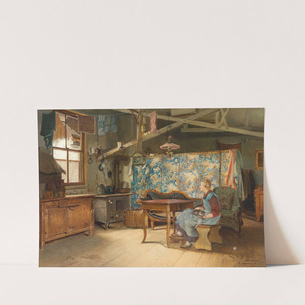 Bauerninterieur Zürich by Johann Hamza