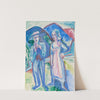 Bauernpaar with the Nachlass stamp (circa 1923) by Ernst Ludwig Kirchner
