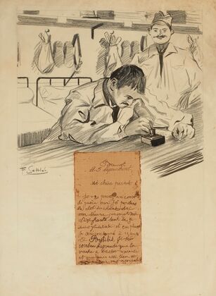 Bauvet le 3 décambrent mé chair parent je vas passez an conseille de guère car jé perdus la clet du chant de ma neuvre (1905)