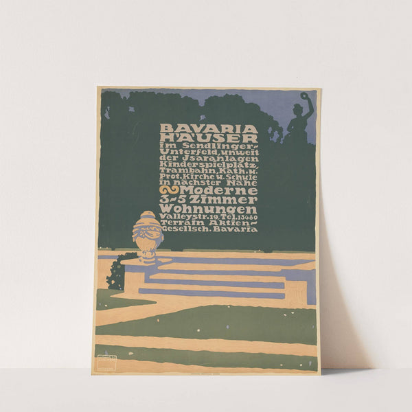 Bavaria Häuser im Sendlinger-Unterfeld. Terrain Aktien-Gesellschaft (1910) by Ludwig Hohlwein