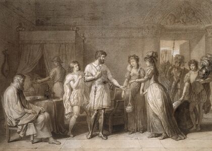 Bayard Refusing the Presents of His Hostess, in Brescia