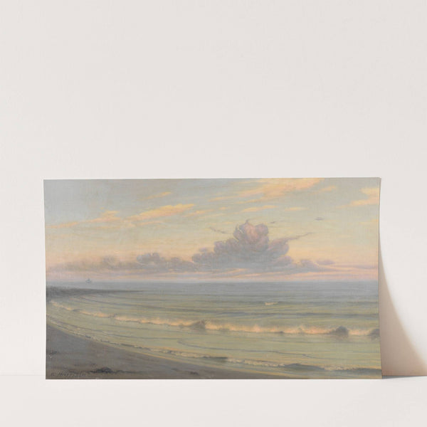 Beach at sunset by Thomas Alexander Harrison