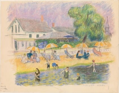 Beach Scene (circa 1914)