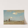 Beach scene by Johan Hendrik Weissenbruch