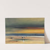 Beach Scene at Sunset by James Hamilton