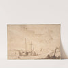Beach Scene with Boats by Pieter Mulier the Elder