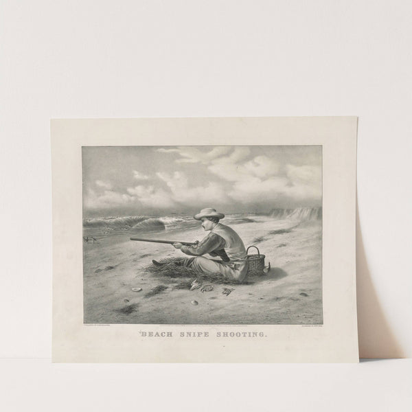 Beach snipe shooting (1869) by Currier & Ives.