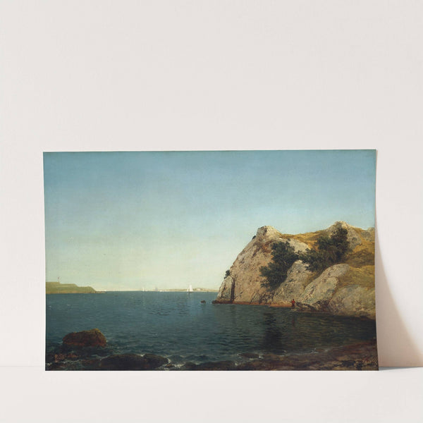 Beacon Rock,Newport Harbor by John Frederick Kensett