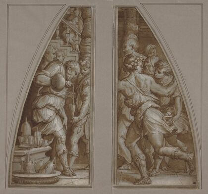 ‘Bearded Man Filling a Glass’ and ‘Youth Running’