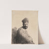 Bearded Man, in a furred Oriental Cap and Robe by Rembrandt van Rijn