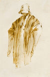 Bearded Man Looking Down to the Left