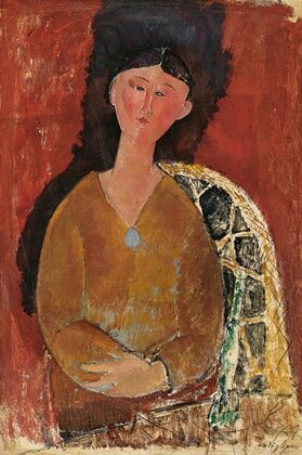 Beatrice Hastings assise (1915)