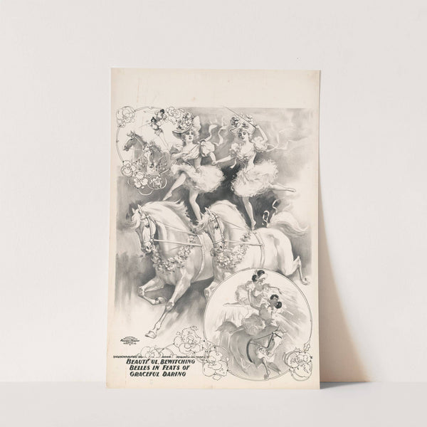 Beautiful bewitching belles in feats of graceful daring (1900) by Russell, Morgan &amp; Co.