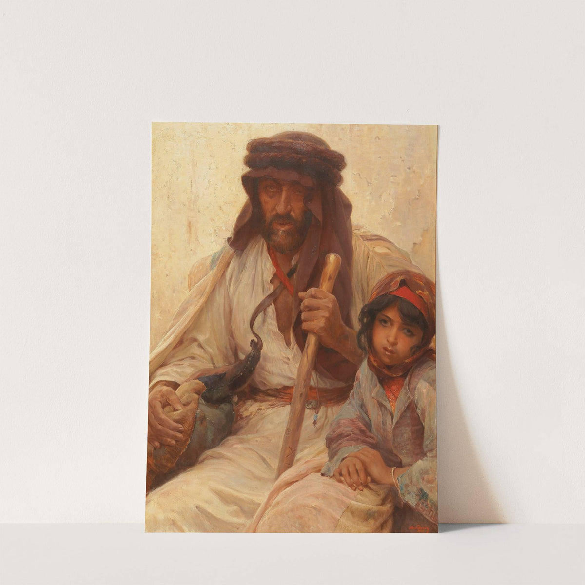 Bedouin and Young Girl by Alois Hans Schram